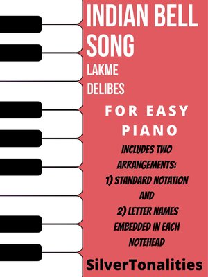 cover image of Indian Bell Song Lakme Easy Piano Sheet Music Combo